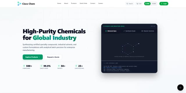 Cisco Chemicals - B2B Manufacturing Platform